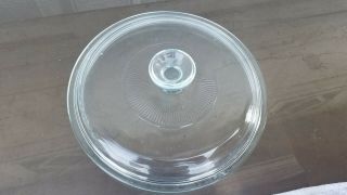 Corning Ware Pyrex Glass G1c Round Replacement Casserole Lid Cover 8 - 1/2 "