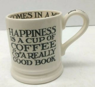 Emma Bridgewater Black Toast & Marmalade Mug Happiness Coffee Book Cake Htf