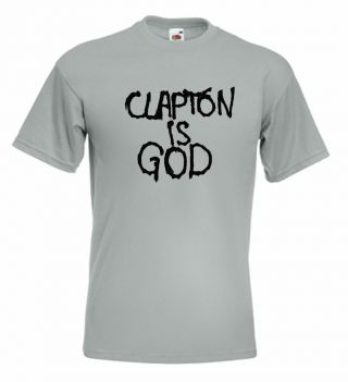 Clapton Is God T Shirt Eric Clapton Graffiti Cream Jack Bruce Ginger Baker