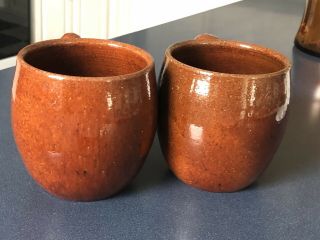 Ben Owen Master Potter - Vintage Pottery Coffee Mugs - Pair 2