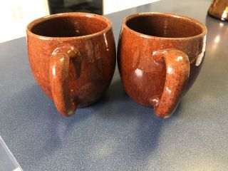 Ben Owen Master Potter - Vintage Pottery Coffee Mugs - Pair 3