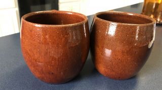 Ben Owen Master Potter - Vintage Pottery Coffee Mugs - Pair 5