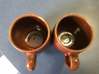 Ben Owen Master Potter - Vintage Pottery Coffee Mugs - Pair 7