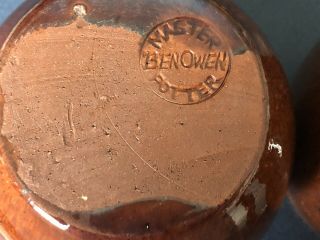 Ben Owen Master Potter - Vintage Pottery Coffee Mugs - Pair 8