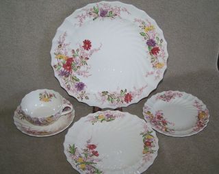 Vintage Copeland Spode Fairy Dell 5 Piece Place Setting - Up To 11 Available