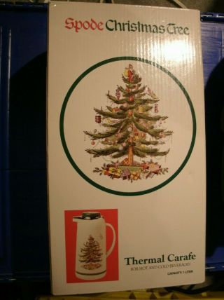 Spode Christmas Tree Hot Cold Thermal Carafe 1 Liter