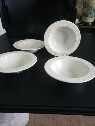 4 Homer Laughlin Gothic Best China Usa Soup Plates 7 1/8 " Diameter