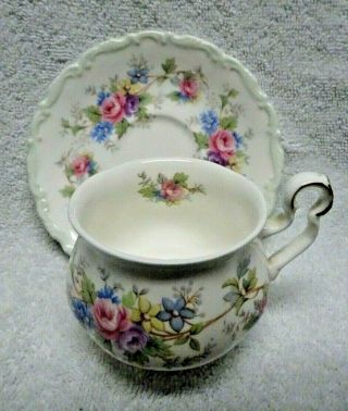 Royal Albert Colleen Blue Edge Demitasse Cup And Saucer