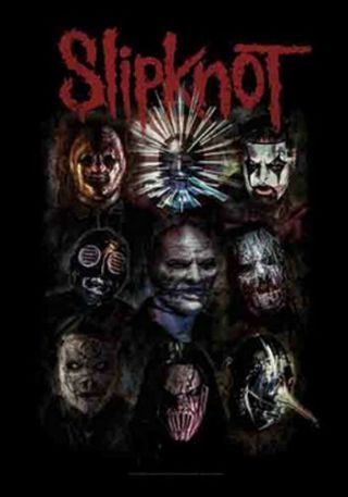 Slipknot - Faces - Fabric Poster - 30x40 Wall Hanging 1173