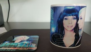 Cher.  Gift Set Keyring,  Mug,  Coaster.