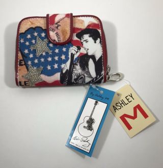 Elvis Presley Wallet By Ashley M (with Tags) 4 " X 5 "