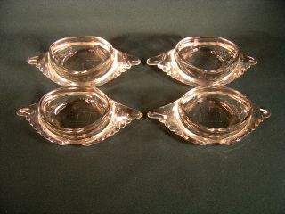 4 Vintage Mckee Glasbake Crab Shell Baking Dishes Made In Usa J - 116
