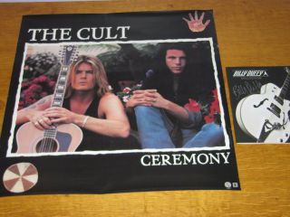The Cult - 1991 Ceremony Usa Promo Poster - Owned By Billy Duffy
