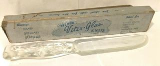 Vintage Vitex Glass Knife