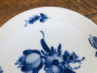 ROYAL COPENHAGEN Pottery Bowl Braided Compote Pedestal Blue Floral VINTAGE 6