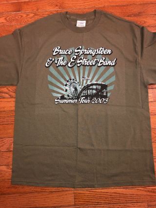 Bruce Springsteen & The E Street Band 2003 T - Shirt Giants Stadium Euc Rare