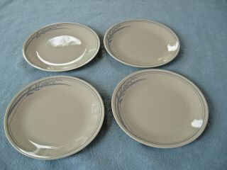 Vintage Set Of 4 Corelle By Corning Blue Lilly 8 1/2 " Luncheon Plates