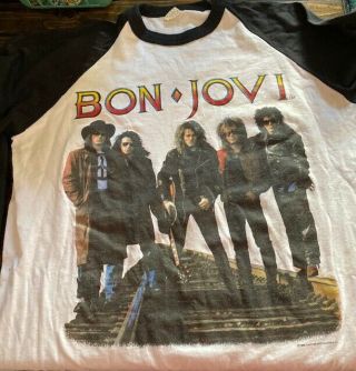 1989 Bon Jovi,  The Brotherhood On Tour,  Concert Tee,  Size L