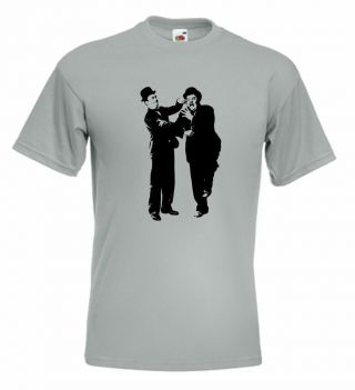Laurel And Hardy T Shirt Keystone Cops Charlie Chaplin Stan Laurel Oliver Hardy