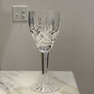 Araglin By Waterford Clear Crystal Wine Glass 7 1/8 ",  Gently