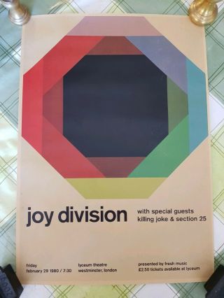 Joy Division Rare Poster