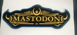 Mastodon Embroidered Back Patch Usa Seller Fast Delivery