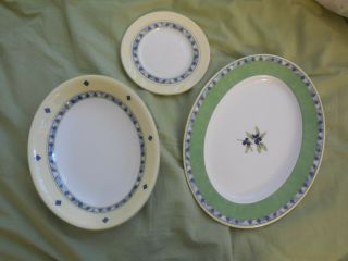 Royal Doulton Carmina Oval Platter,  Oval Serving Bowl,  B/b Plate