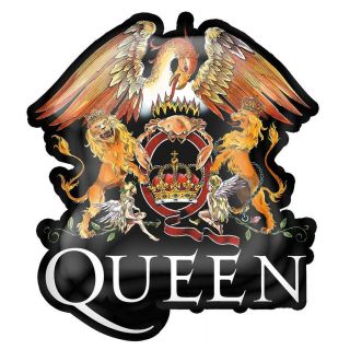 Official Licensed - Queen - Crest Metal Pin Badge Rock Freddie Mercury