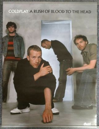 Coldplay A Rush Of Blood To The Head 2002 Double Sided Promo Poster