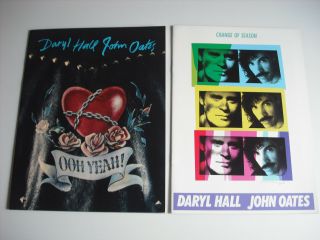 Very Rare Daryl Hall & John Oates Japan Tour Program 1988 1991 Concert Brochure