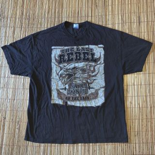 Lynyrd Skynyrd Rock Band The Last Rebel Concert Tour Tee 2006 T Shirt Xxl 2xl