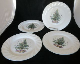 Nikko Happy Holidays Set Of 4 Dinner Plates Christmas Holiday Dishes