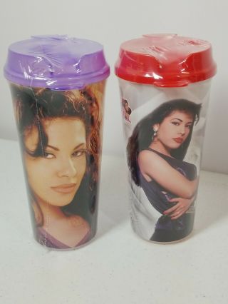 (2) Selena Quintallia Stripes Limited Edition Collectors Cup Factory