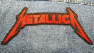 Metallica Logo Back Patch Embroidered Sew - On Metallica Thrash Metal Slayer