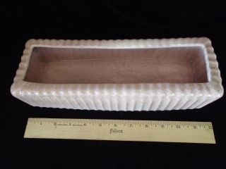 Vintage Red Wing Planter Pink Speckled Large 12 inch Long Pottery USA 1561 4