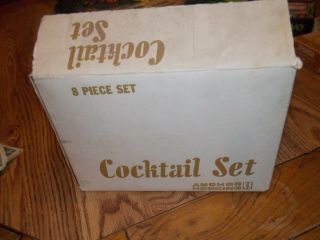 Vintage Anchor Hocking 8 Piece Cocktail Set 3200/101
