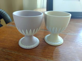 2 Vintage Wedgwood Jasperware Egg Cups