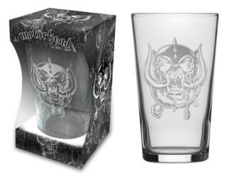Motorhead - " Warpig " Etched Logo - Beer Glass - Official Product - U.  K.  Seller