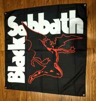 Black Sabbath Flag Cloth Textile Tapestry Poster 4 