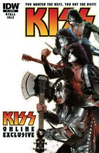 Kiss Dressed To Kill Part 1 Comic Book Exclusive Cover Idw Kiss Online