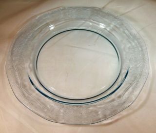 Fostoria Glass Co.  June Azure Blue 2375 7 - 1/2 " Diameter Salad Plate