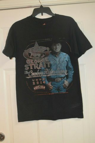 George Strait Final Tour " The Cowboy Rides Away " 2014 Concert T - Shirt Men 