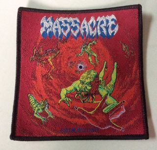 Massacre Woven Patch Death Immolation Carcass Sodom Entombed Dismember