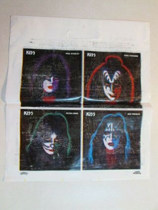 Kiss Solo Albums Lp Plastic Shopping Bag Vintage 1978 Promo Aucoin Band