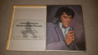 Vintage Elvis Presley Concert Photo Album Booklet Pamphlet 1977 Boxcar,