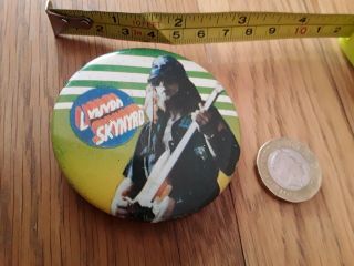 Vintage 65 Mm 1970s Lynyrd Skynyrd Rock Band Pop Music Badge Pin Pinback Button