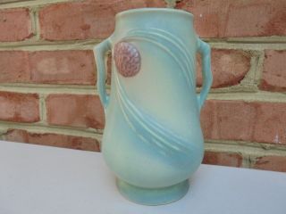 Antique Vintage Hull Pottery Pinecone Pine Cone Vase 55 - 6 1/2 "