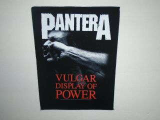 Pantera Vulgar Display Of Power Printed Back Patch