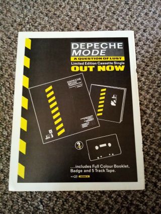 (tbebk95) Advert/poster 11x8 " Depeche Mode: A Question Of Lust