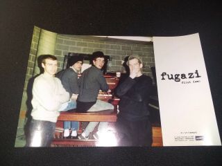 Fugazi First Demo Album Release Promotional Poster 11 X 17 Rare